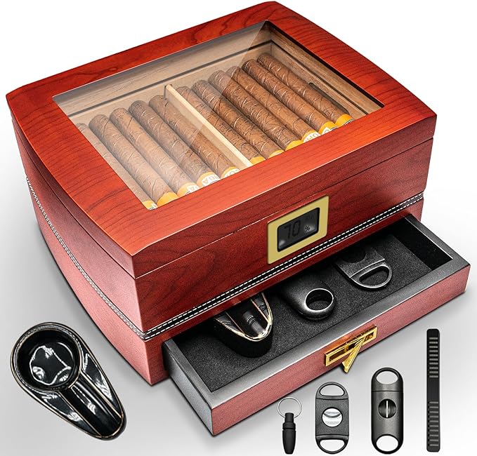 Spanish Cedar Cigar Humidor Case