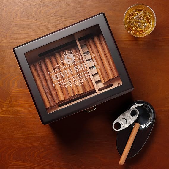 Woodronic Monogram Humidor