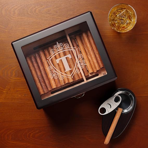 Woodronic Monogram Humidor