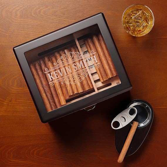 Woodronic Monogram Humidor